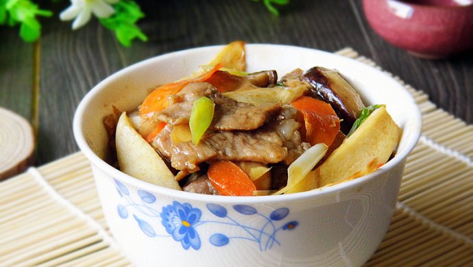 香菇茭白炒肉片