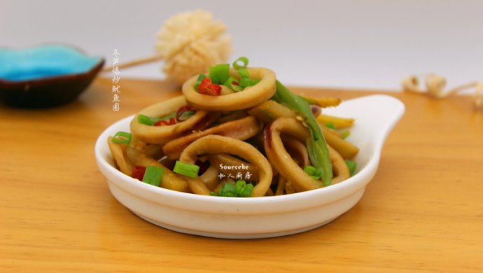 冬笋爆炒鱿鱼圈