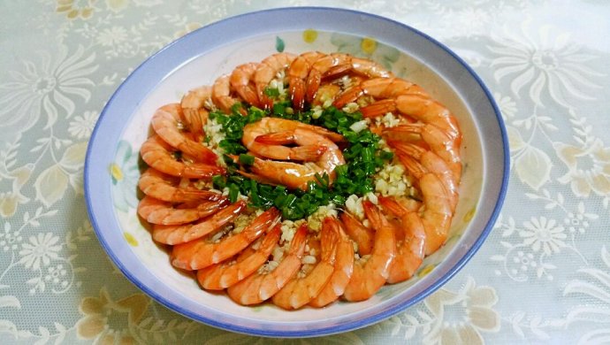 蒜蓉蒸基围虾