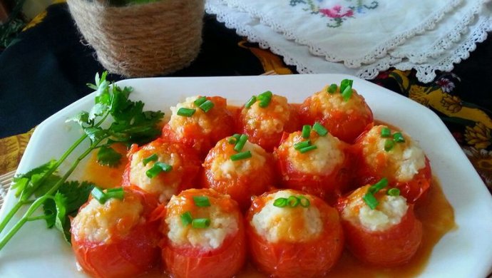 猪肉土豆酿西红柿
