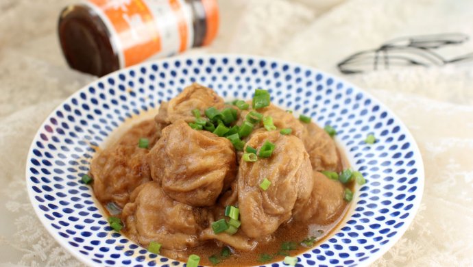 沙茶面筋酿肉