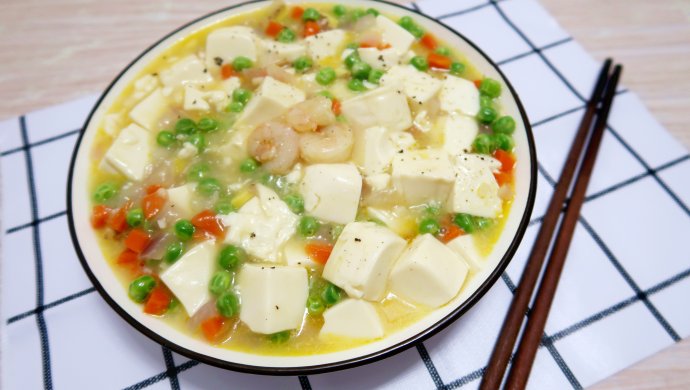 超嫩虾仁豆腐
