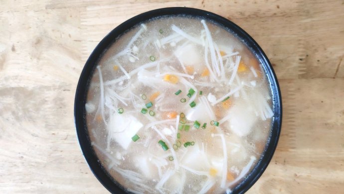 金针菇豆腐羹（10分钟快手菜）