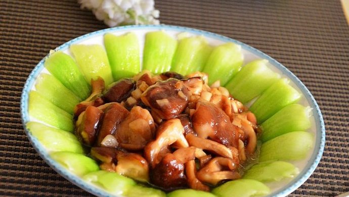 香菇炒油菜
