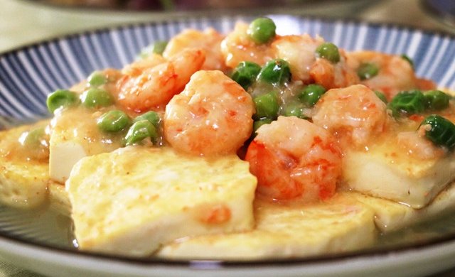 虾仁豆腐