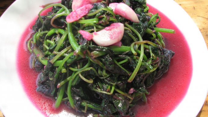 清炒红苋菜