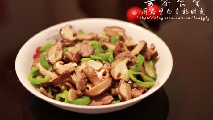 简简单单的香菇小炒肉