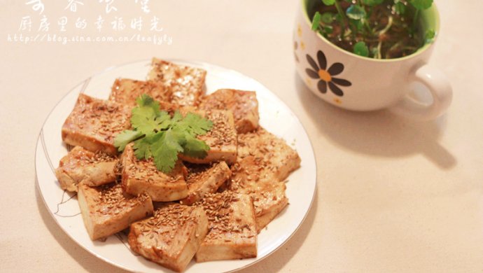 微波炉烤豆腐