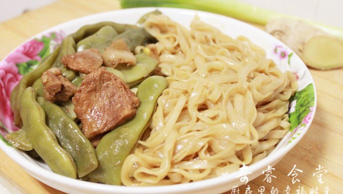 油豆角焖面
