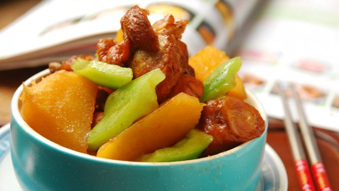 这道菜,我从肉中捡菜吃~