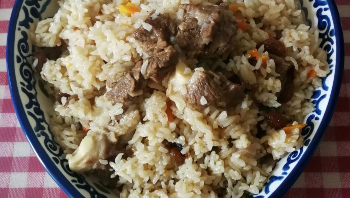在家自制新疆手抓饭