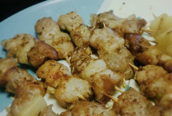 烤羊肉串 家庭小烤箱制作