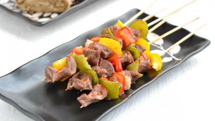 彩椒羊肉串