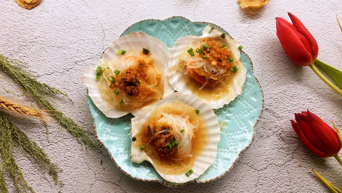 蒜蓉粉丝蒸扇贝