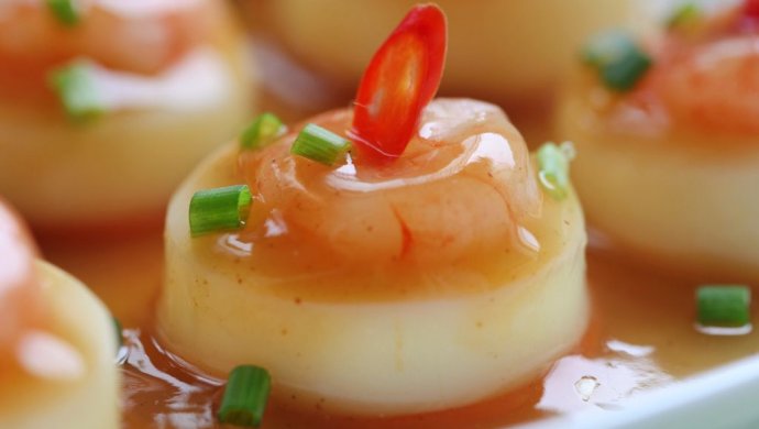 虾仁玉子豆腐