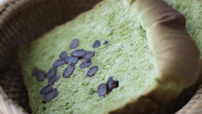 抹茶蜜豆吐司