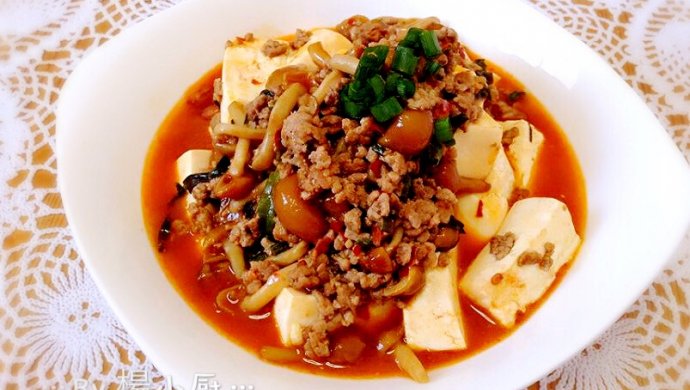 香菇肉末局豆腐