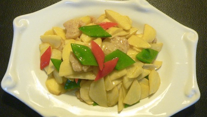 云南茨菇炒肉片