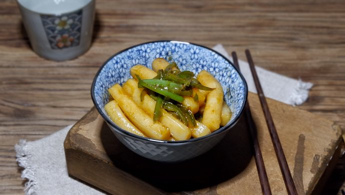 尖椒炒年糕
