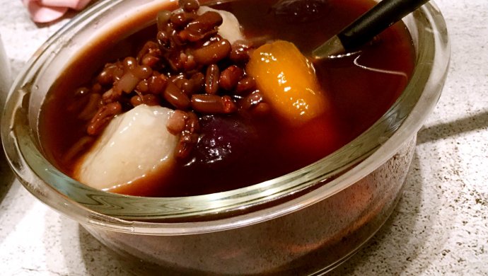 芋圆红豆甜汤
