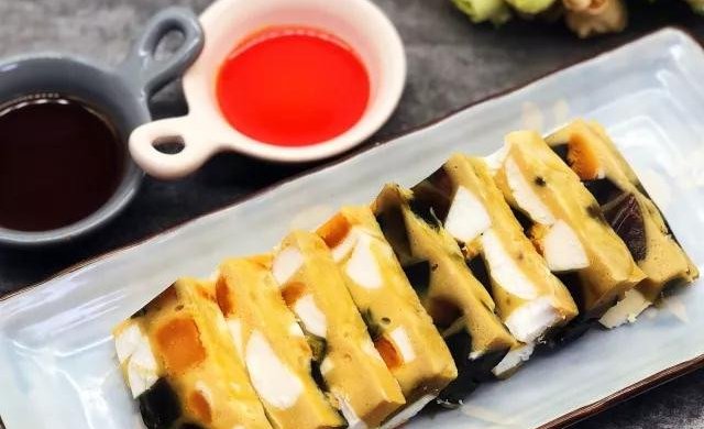 三色蒸蛋