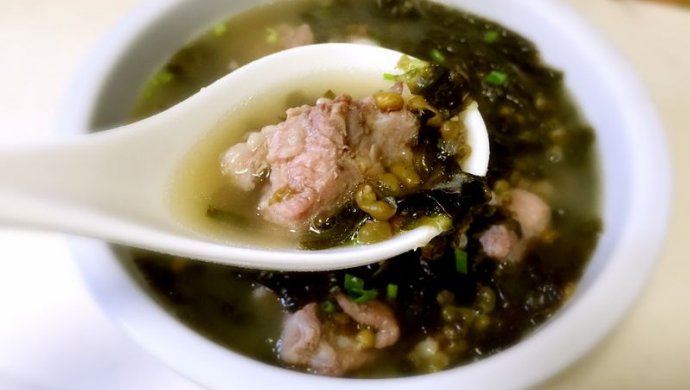 绿豆紫菜排骨汤