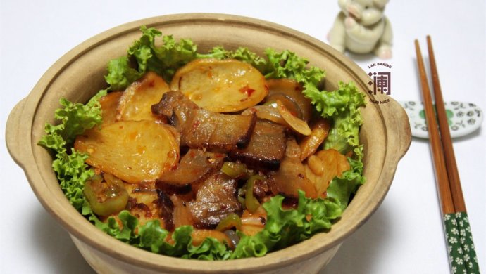 干锅腊肉土豆片