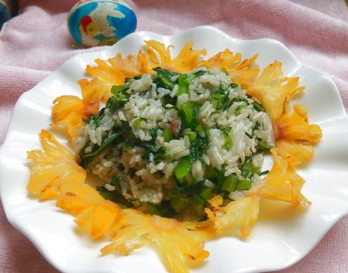 莴笋叶菜饭