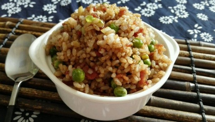 培根豌豆炒饭