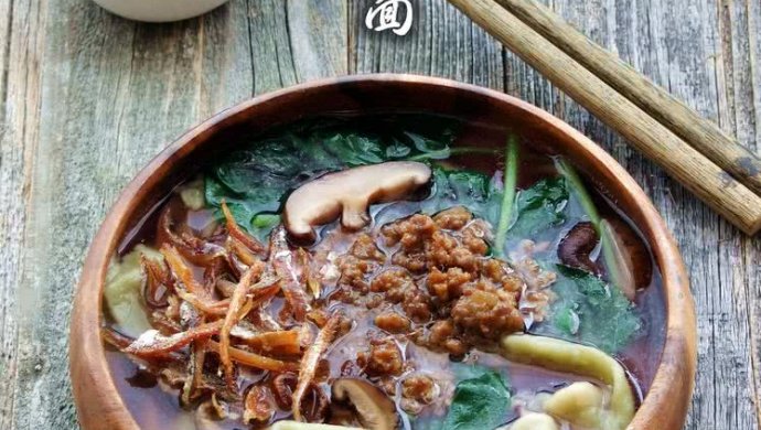 南洋风味--菠菜板面/Spinach Pan Mee