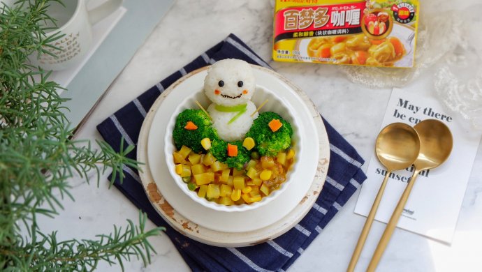 小雪人咖喱饭・卡通餐