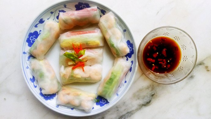 越南春卷，清爽一夏(自调佐料非鱼露)