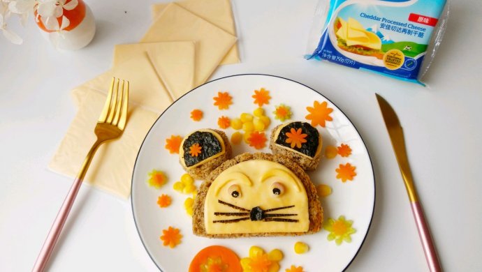 轻食卡通芝士料理