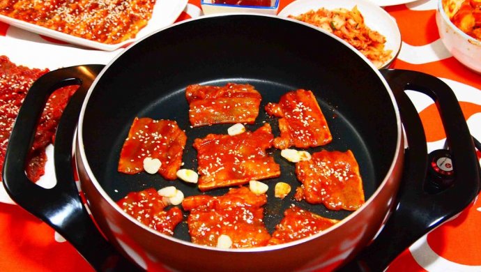 韩国烤肉――利仁电火锅试用菜谱