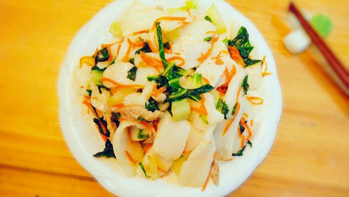 家常炒年糕（本地话叫炒白果）