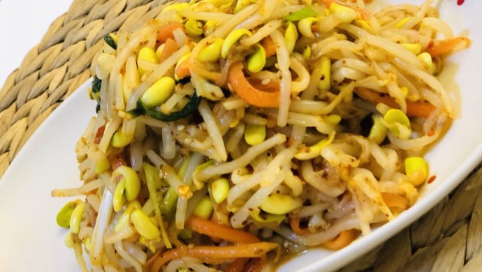 韩式拌豆芽