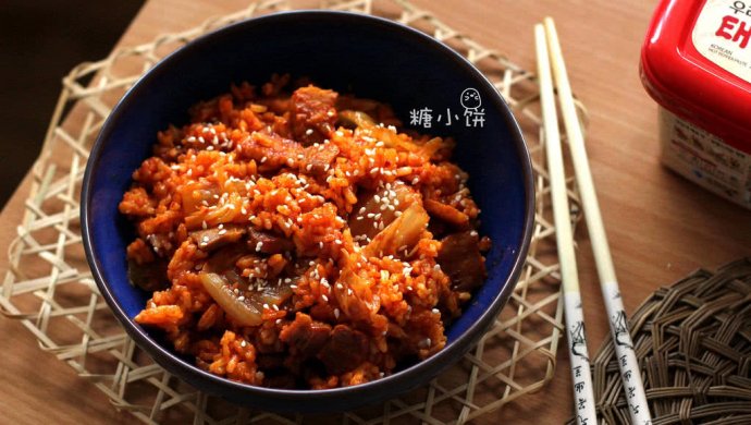 【泡菜五花肉炒饭】