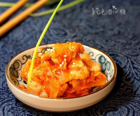辣白菜炒五花肉