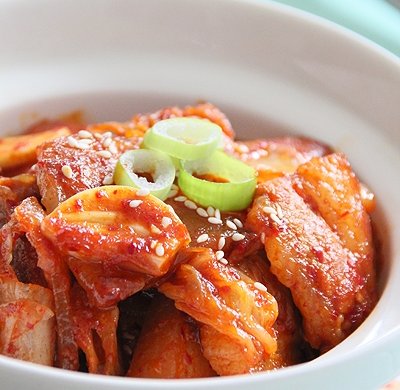 辣白菜炒五花肉