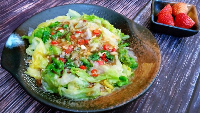 白灼西生菜