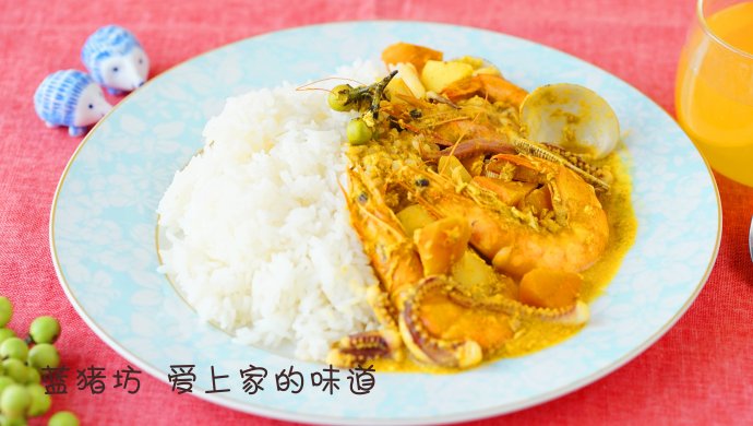 海鲜咖喱饭
