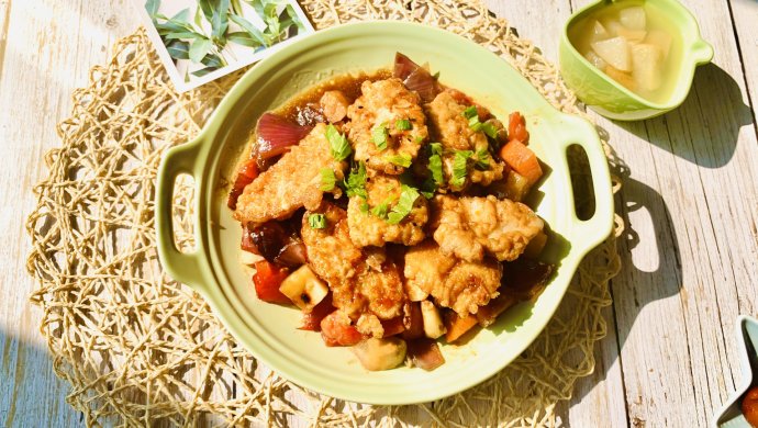 焖锅猪排饭