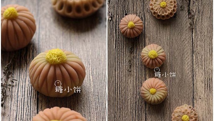 【和果子。菊】基础练切饼皮