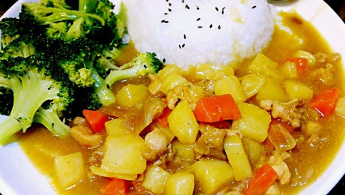 爱厨房之一一鸡肉咖喱饭