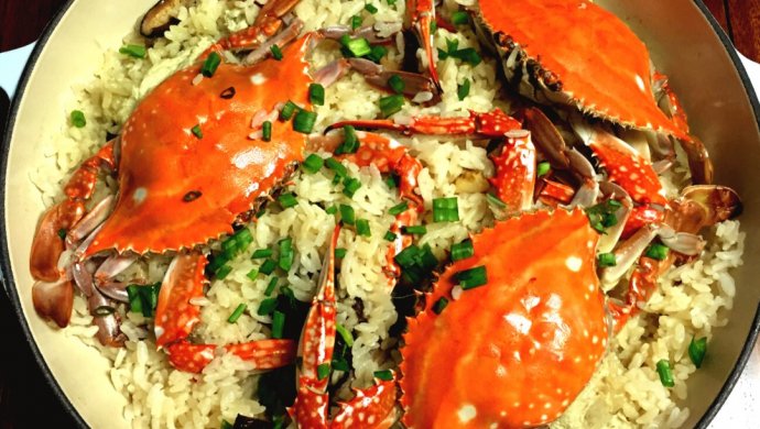 瑶柱香菇?蟹饭