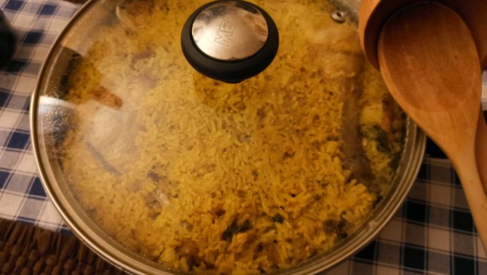 传统印度咖喱鸡饭Chicken Biryani
