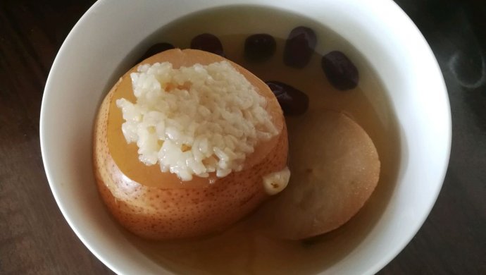 百合红枣蒸梨