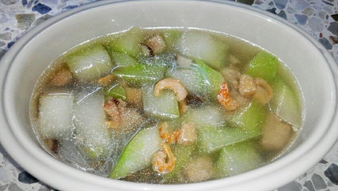 补钙之瑶柱虾米冬瓜汤