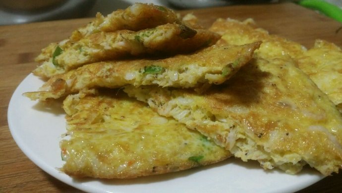 小虾煎鸡蛋(补钙)