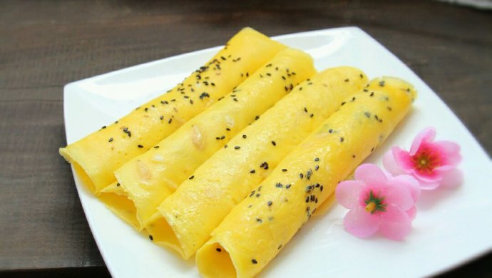 能补钙的软香鸡蛋卷~宝贝能量早餐